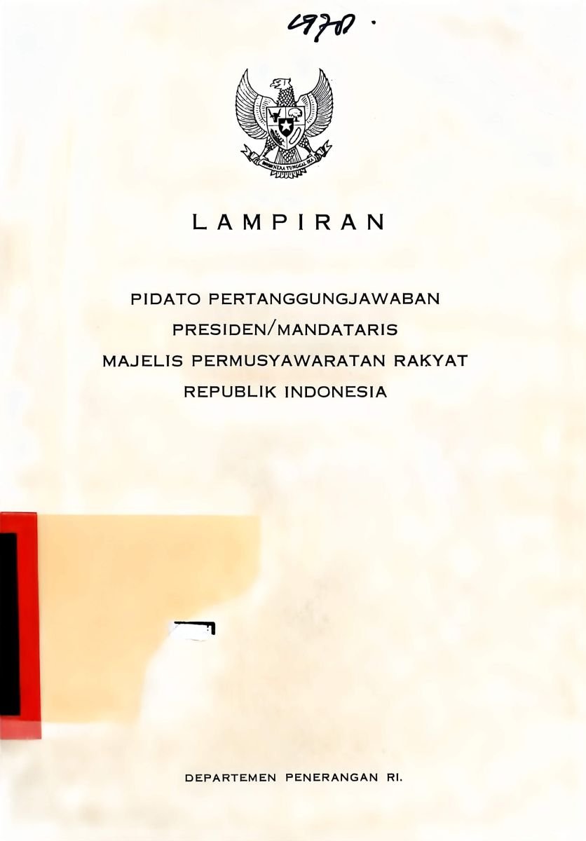 Pidato Pertanggungjawaban Presiden Mandataris MPR
