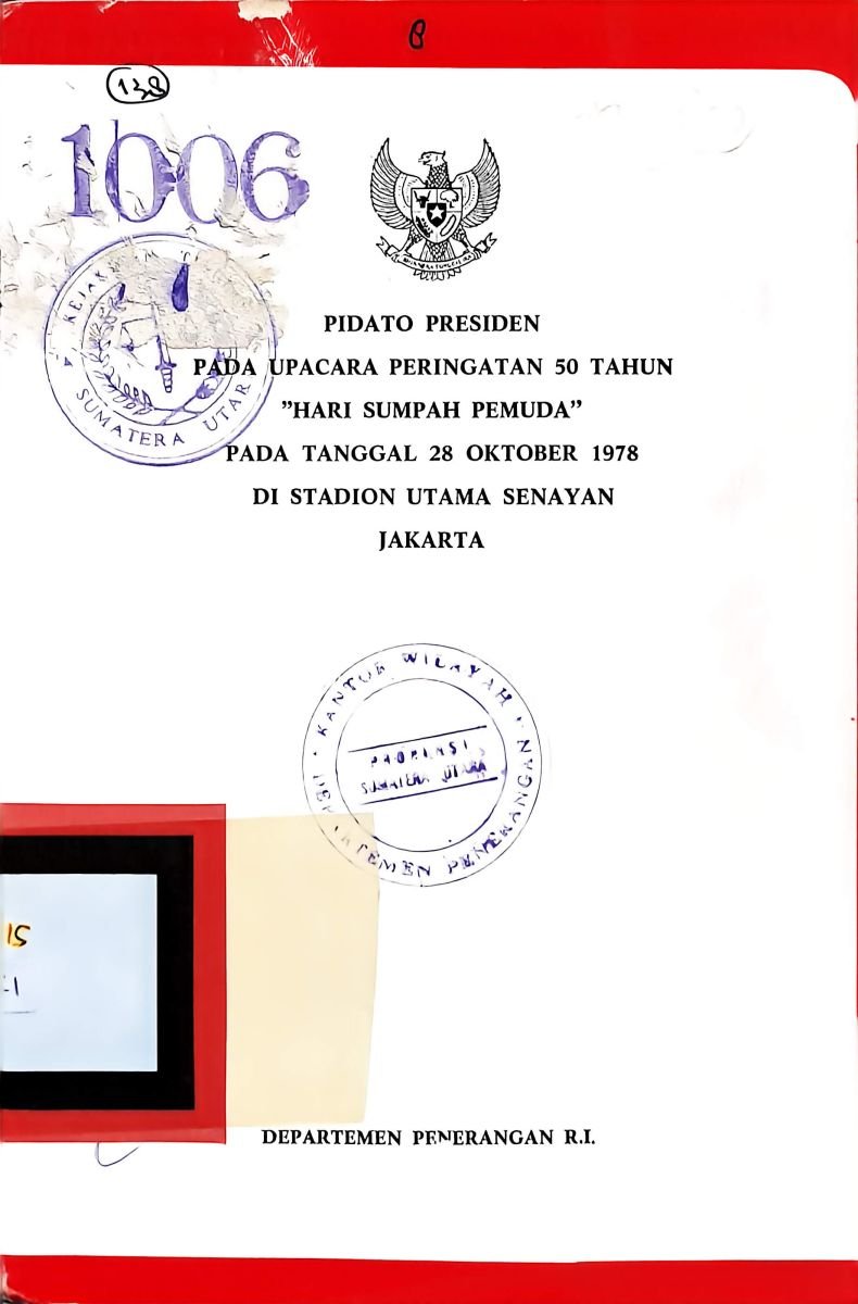 Pidato Presiden 1978 Pada Upacara Peringatan Sumpah Pemuda 50 Tahun