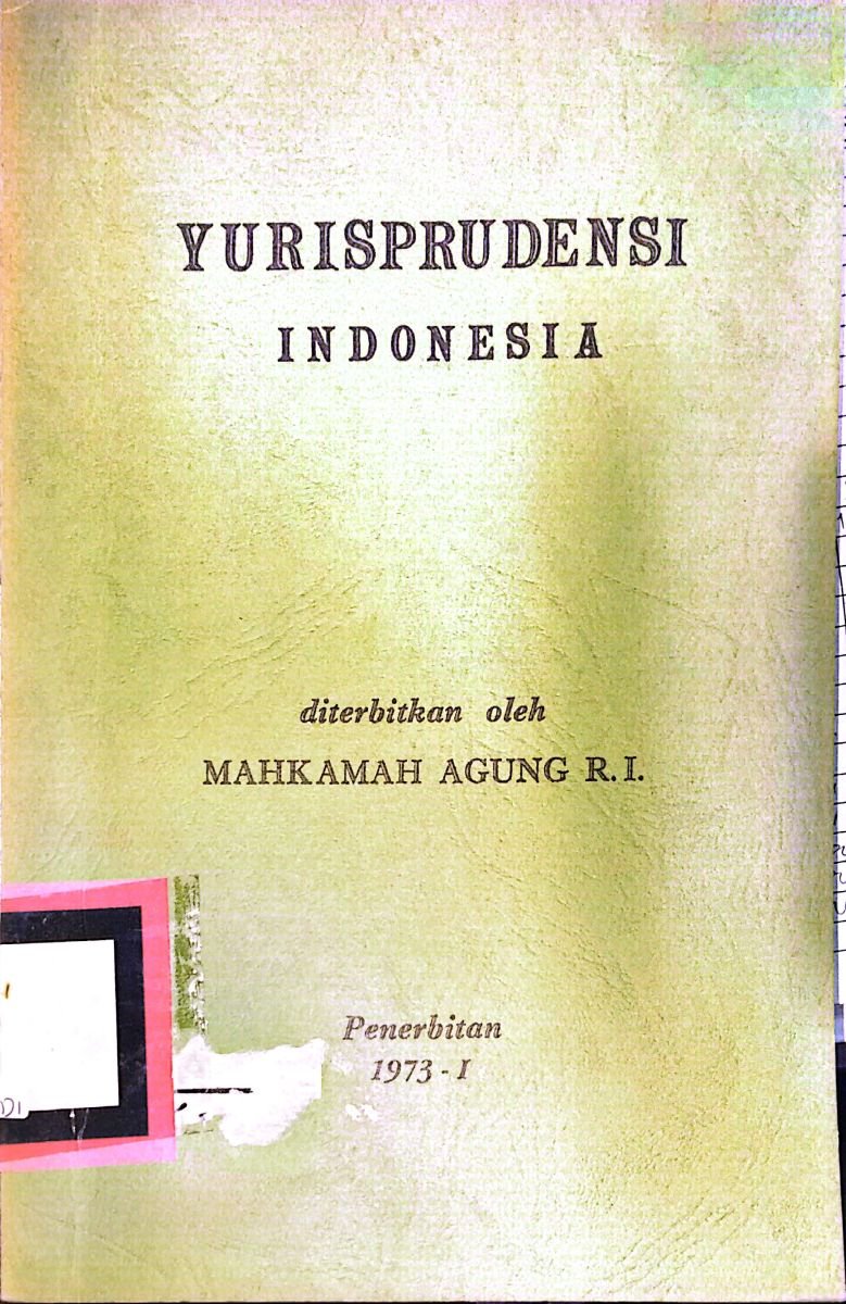 YURISPRUDENSI INDONESIA 1973-I