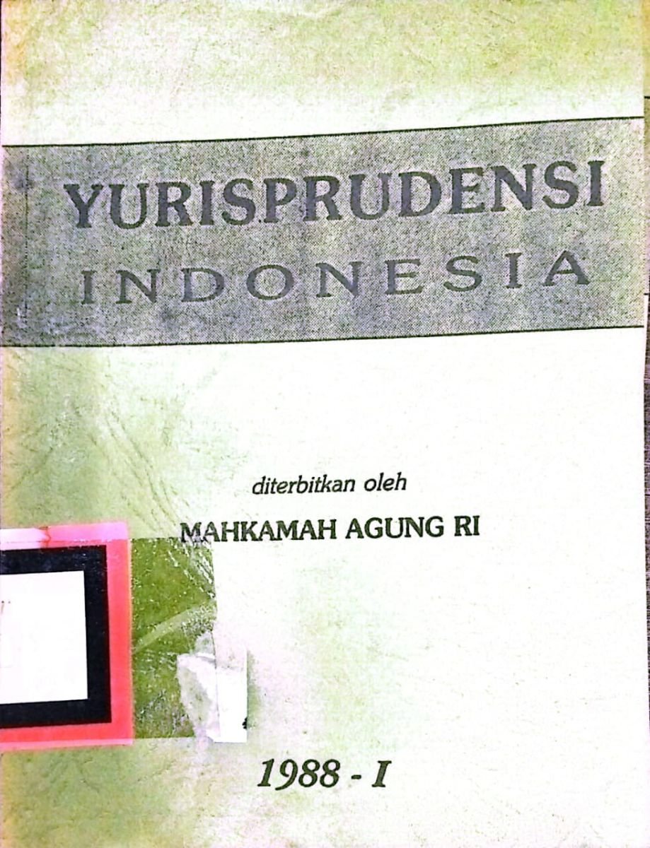YURISPRUDENSI INDONESIA 1988-I