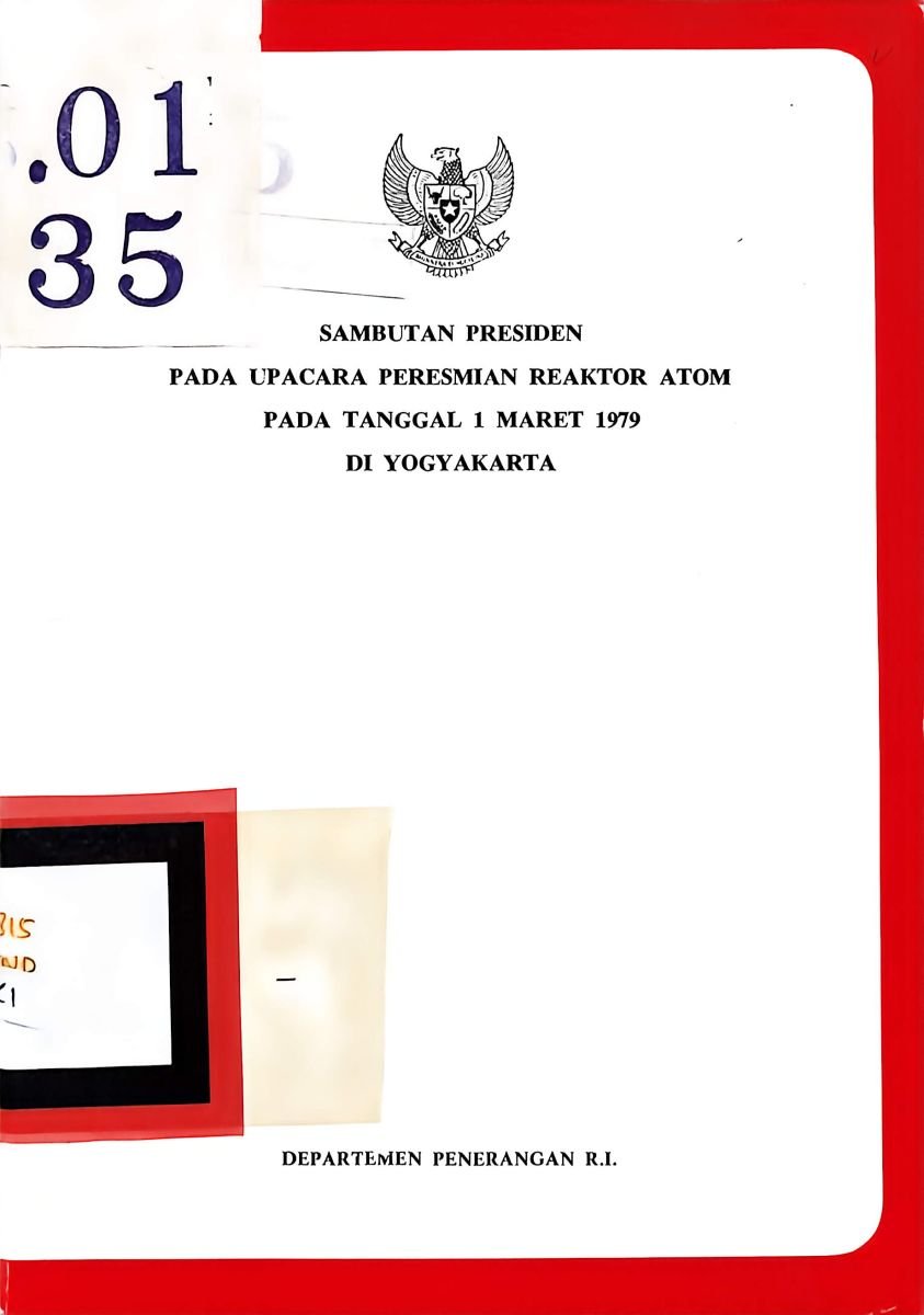 KATA SAMBUTAN PRESIDEN 1979 DI YOGYAKARTA
