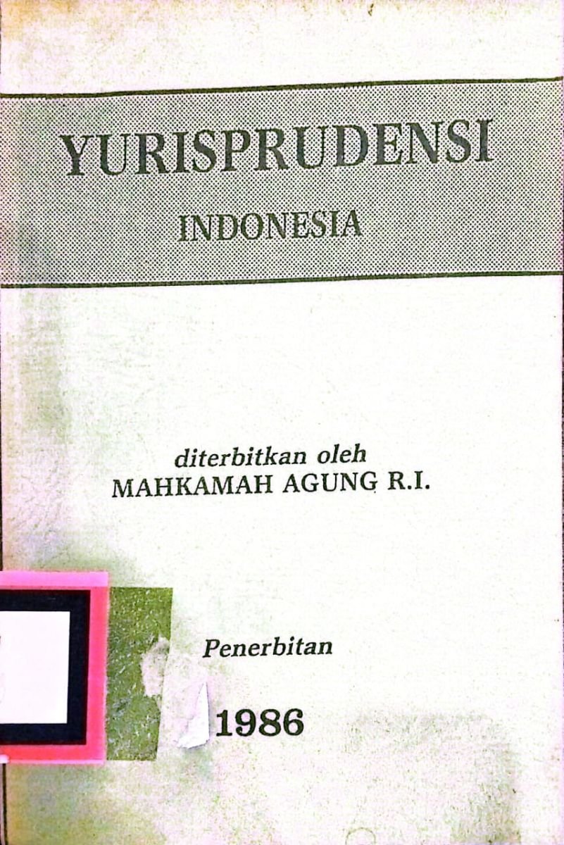 YURISPRUDENSI INDONESIA 1986