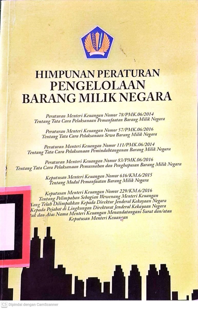 Himpunan Peraturan pengelolaan barang Milik negara